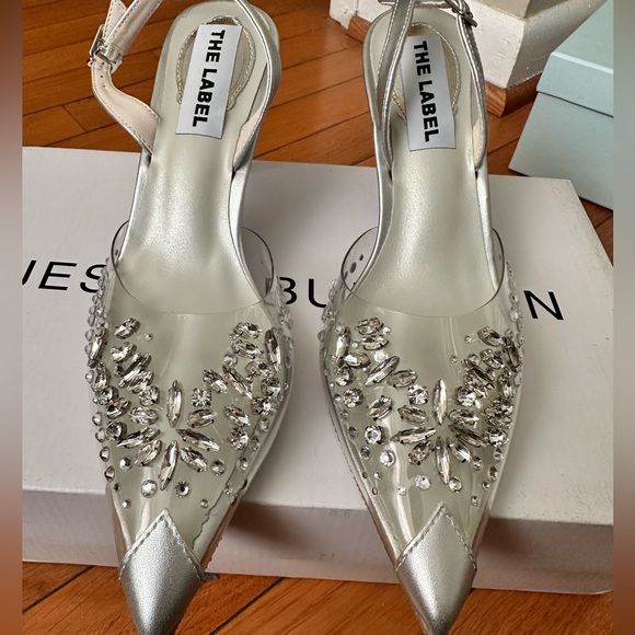 Jessica Buurman The Label Diamanté Kitten Heels - Size 8.5 - brand new - Picture 2 of 4